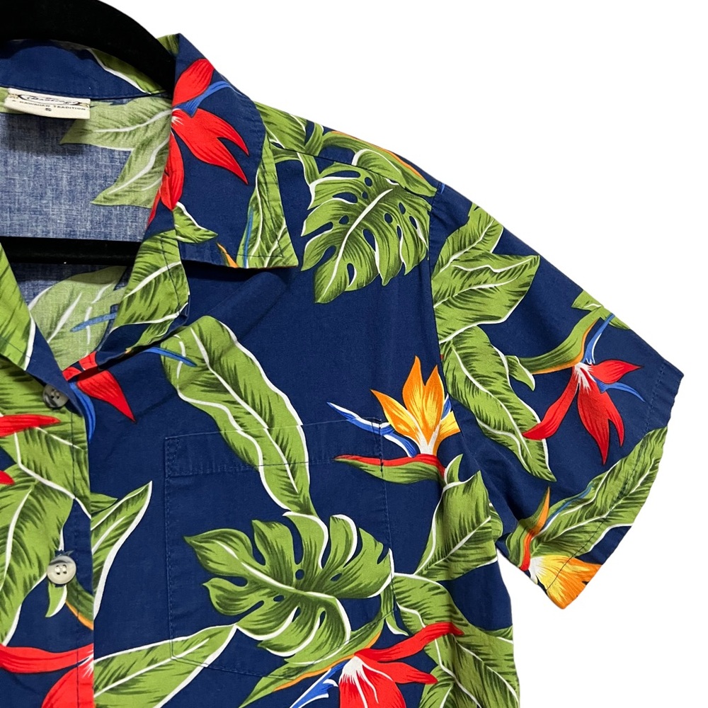 Vintage 90s Go Barefoot Hawaiian Shirt - Picture 3 of 5